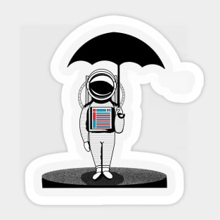 Astronout with umbrella Sticker